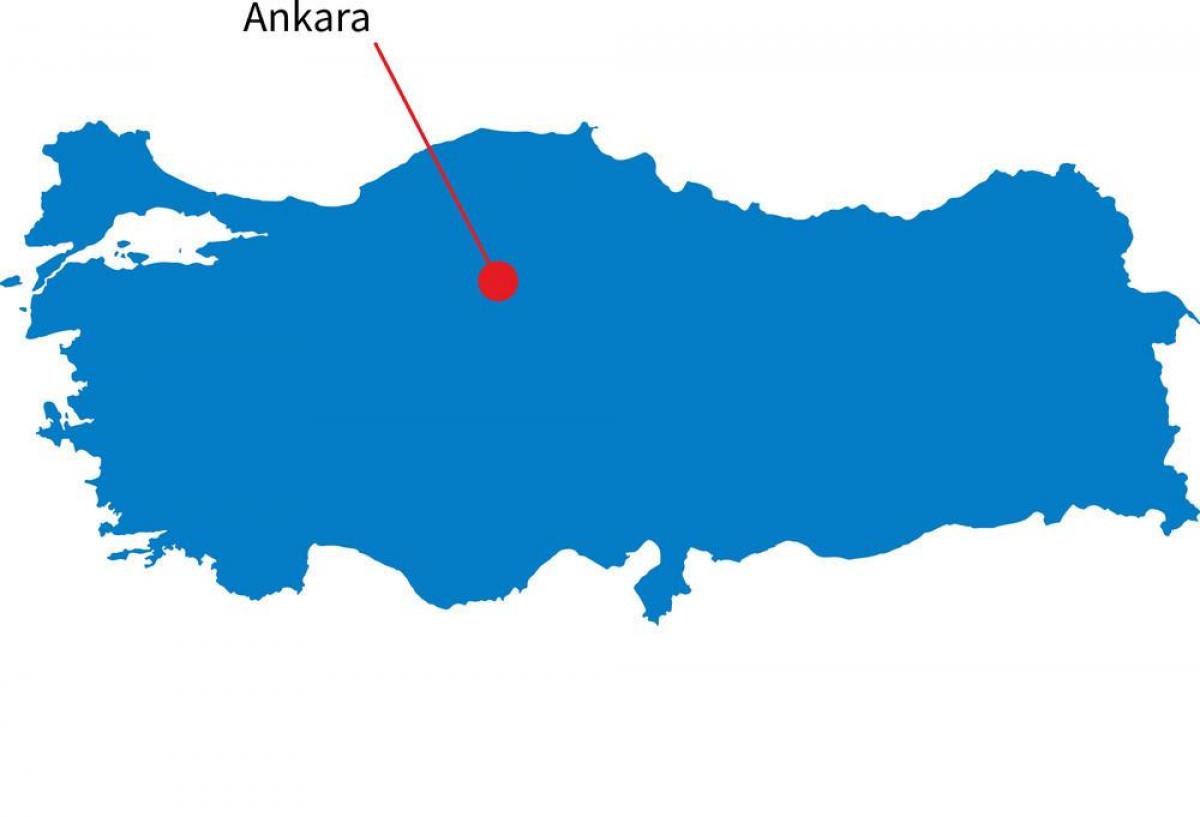 Carte de la capitale de la Turquie